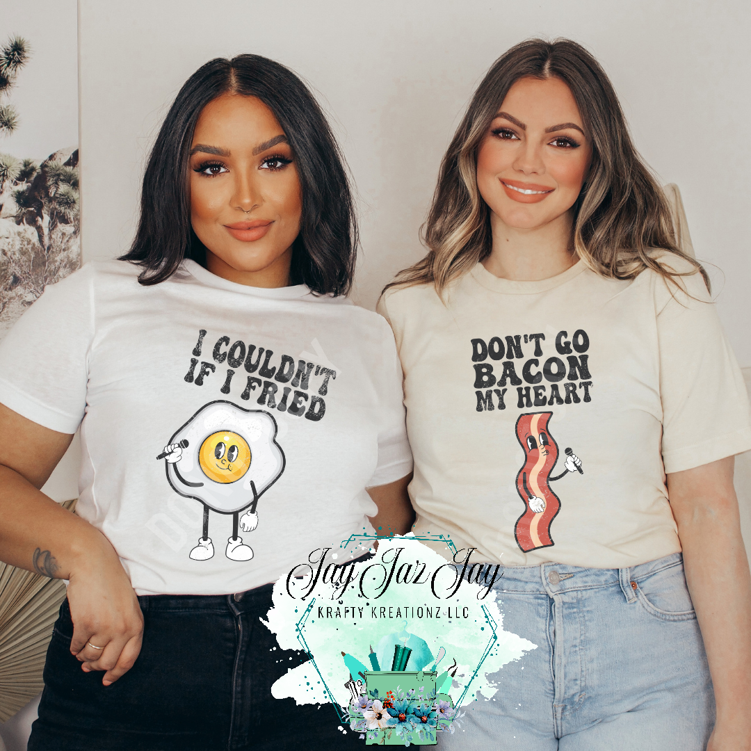 Egg & Bacon Couples Matching T-Shirt