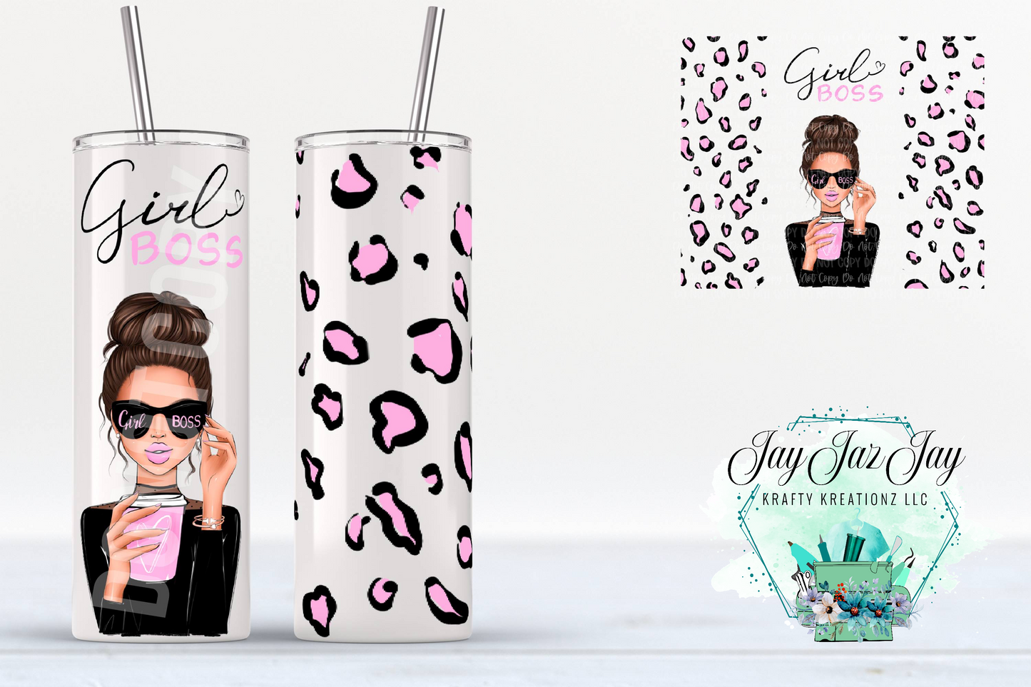 Girl Boss Brunette Tumbler