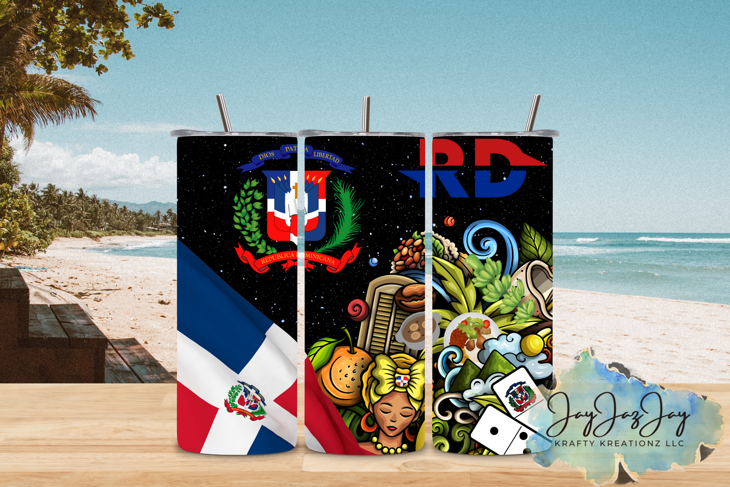 Mi Patria Dominican 20oz Tumbler