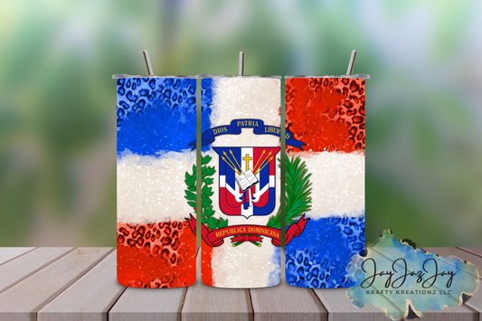 Dominican Flag 20oz Tumbler
