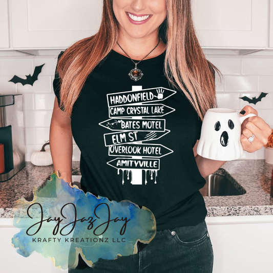 Horror, Which Way Do You Go T-Shirt